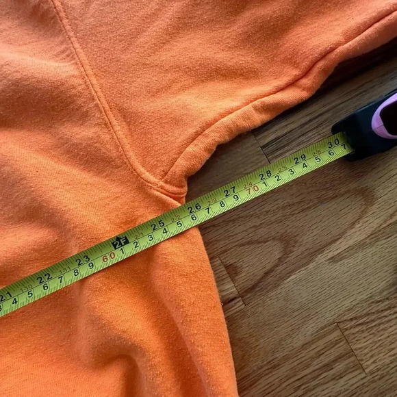 LONELY GHOST x Neon Orange Hoodie Streetwear Urbanwear | SIZE 2XL - Picture 3 of 5